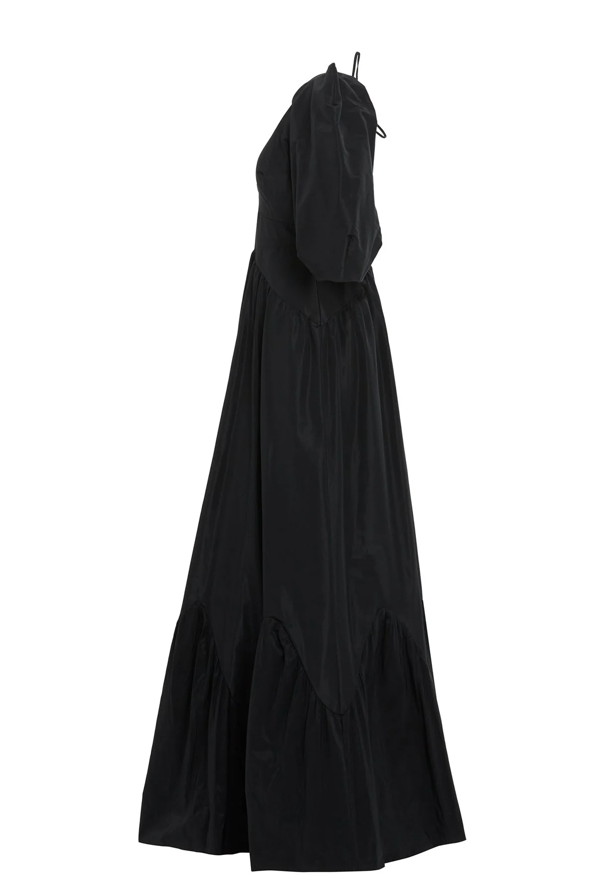 Black V-Neck Maxi Dress - Image 2