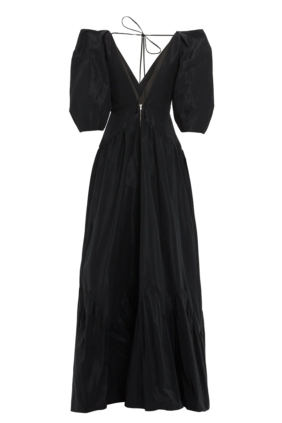 Black V-Neck Maxi Dress - Image 3
