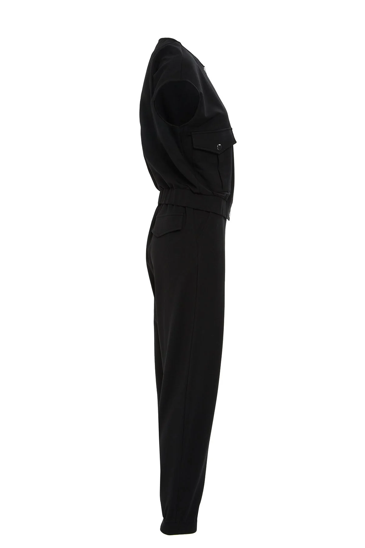 Black Vest-Layered Tracksuit - Image 2