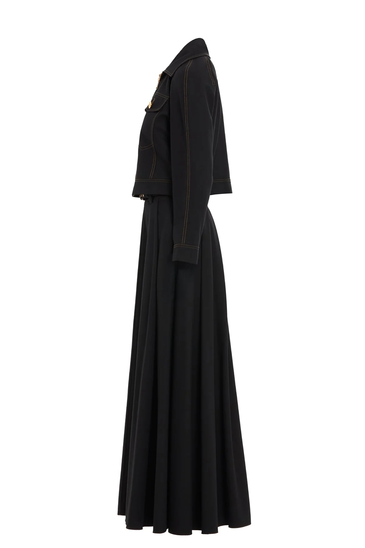 Black Zip-Detail Co-Ord Set - Image 2