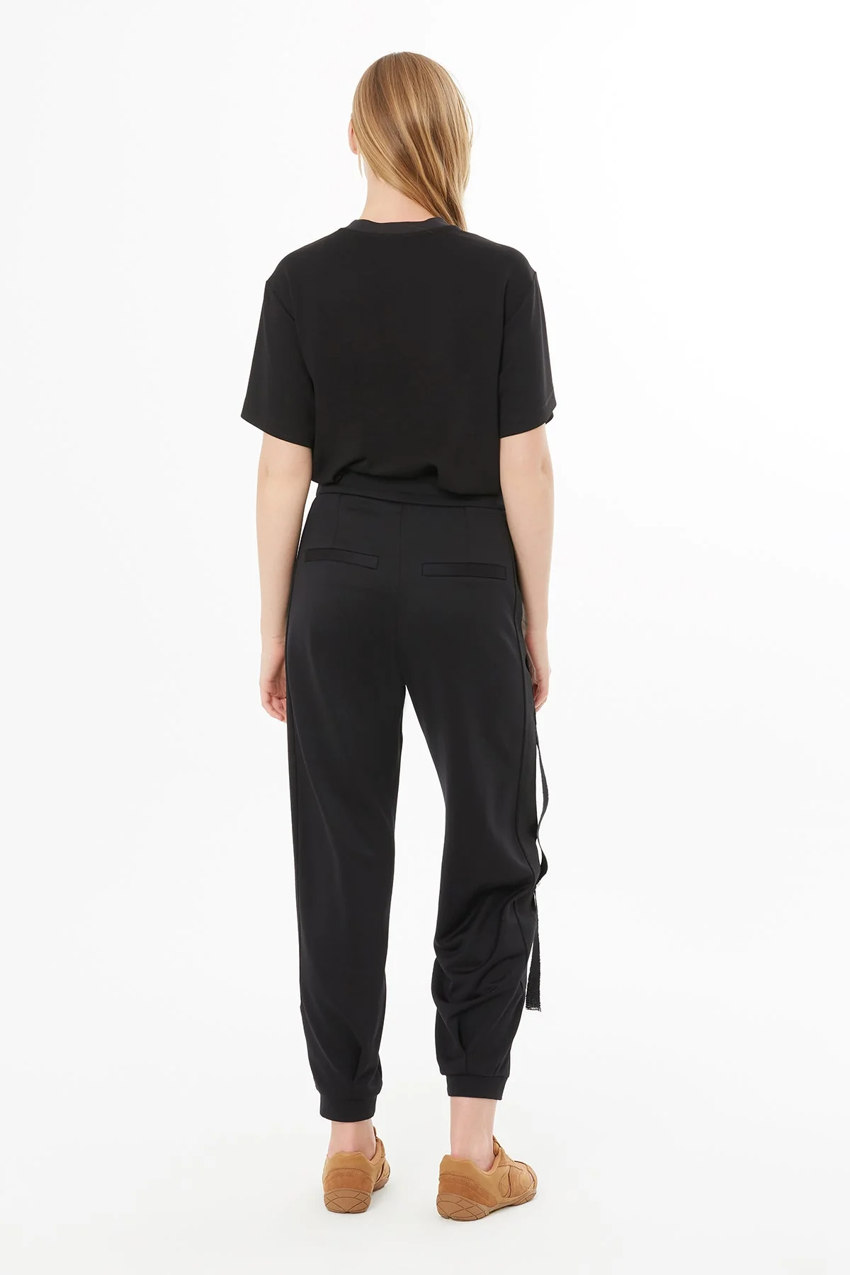 Black Zip-Detail Sweatpants - Image 4