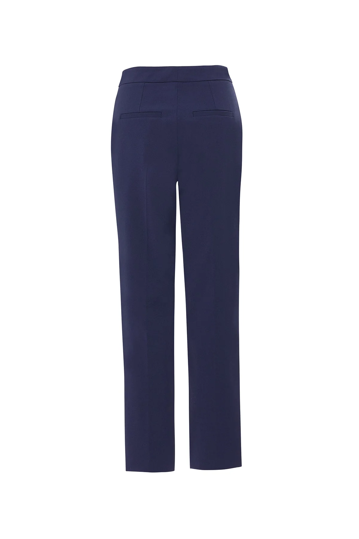 Blue Classic Fabric Trousers - Image 3