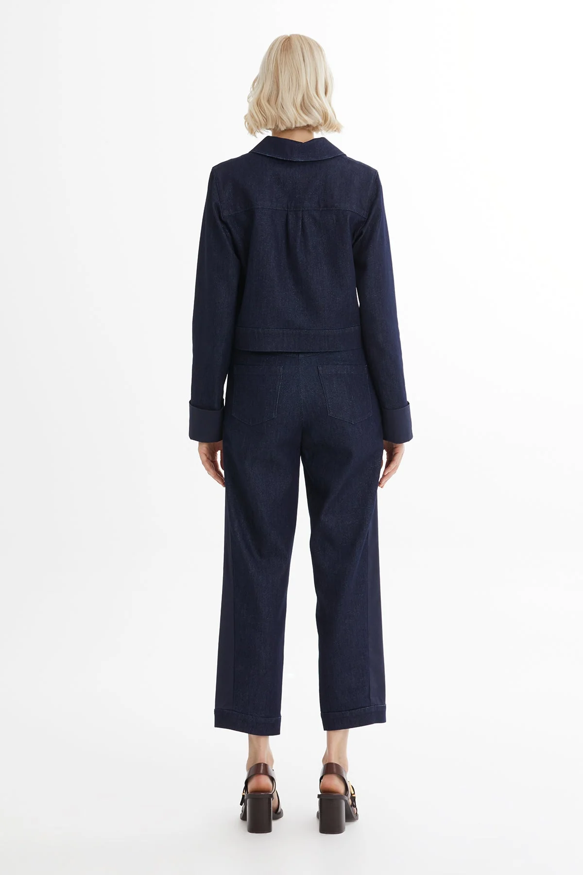 Blue Denim Jacket with Embroidery Detail - Image 4