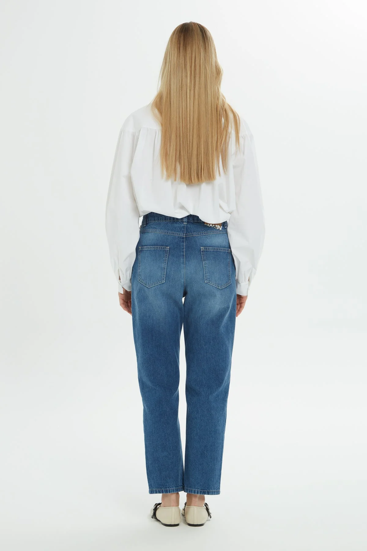 Blue Jacron Regular Detailed Jeans - Image 5