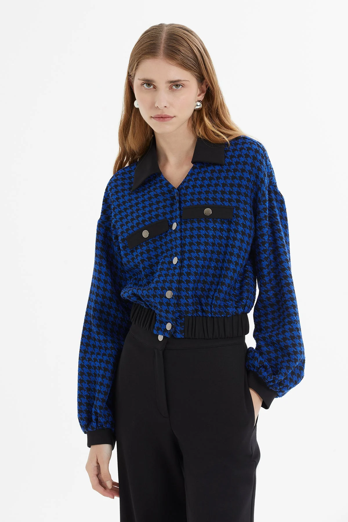 Blue Plaid Jacket Co-Ord Set - Image 2