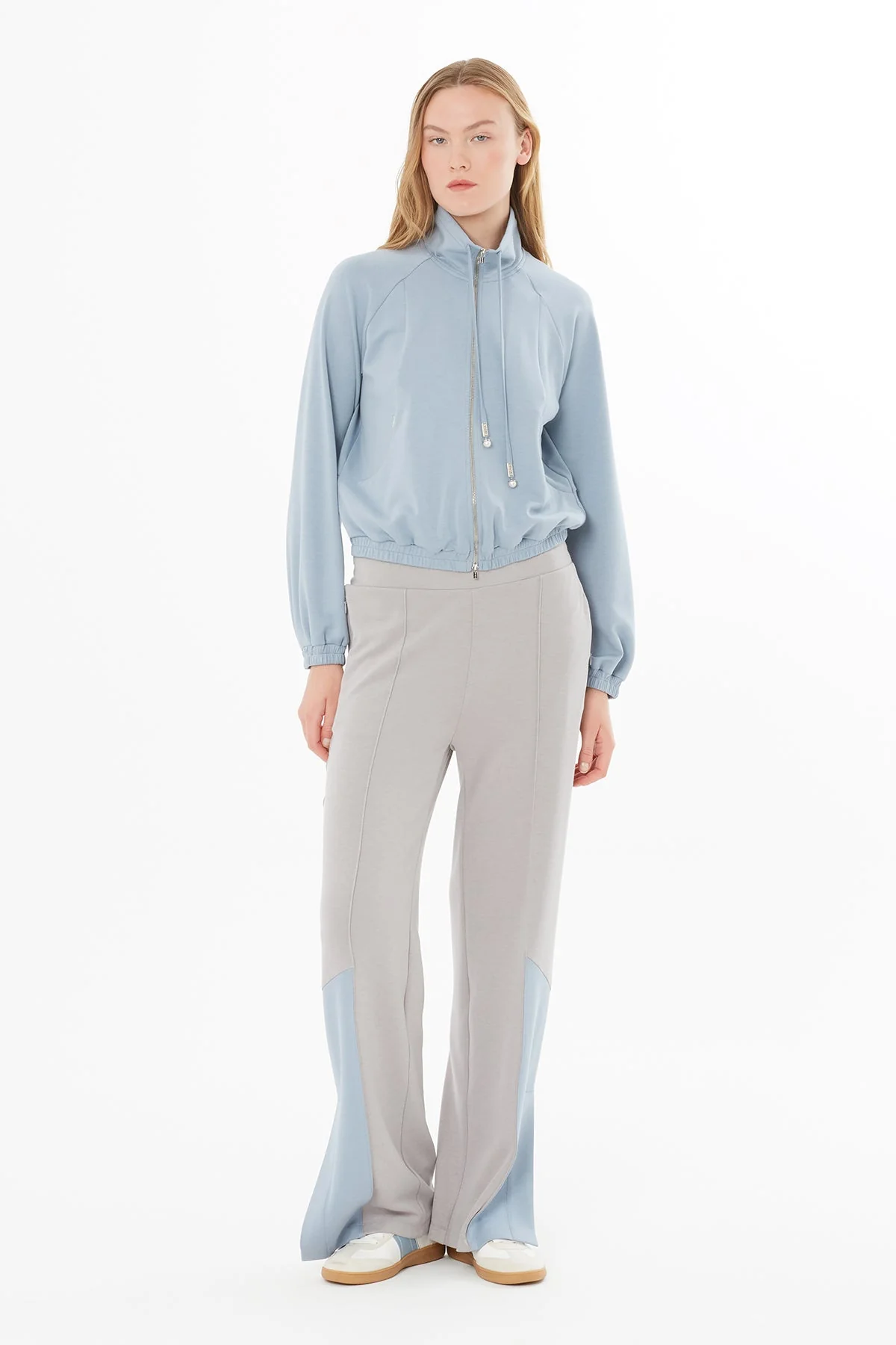 Blue Tracksuit Top with Zipper - Image 3