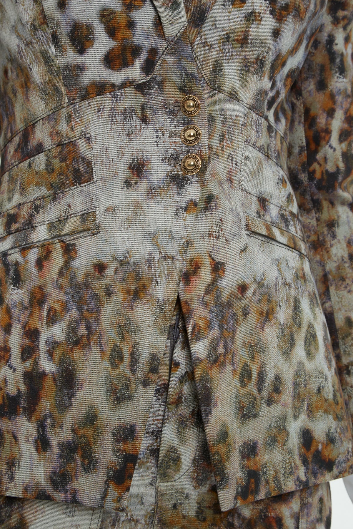 Brown Leopard-Print Lined Jacket - Image 2