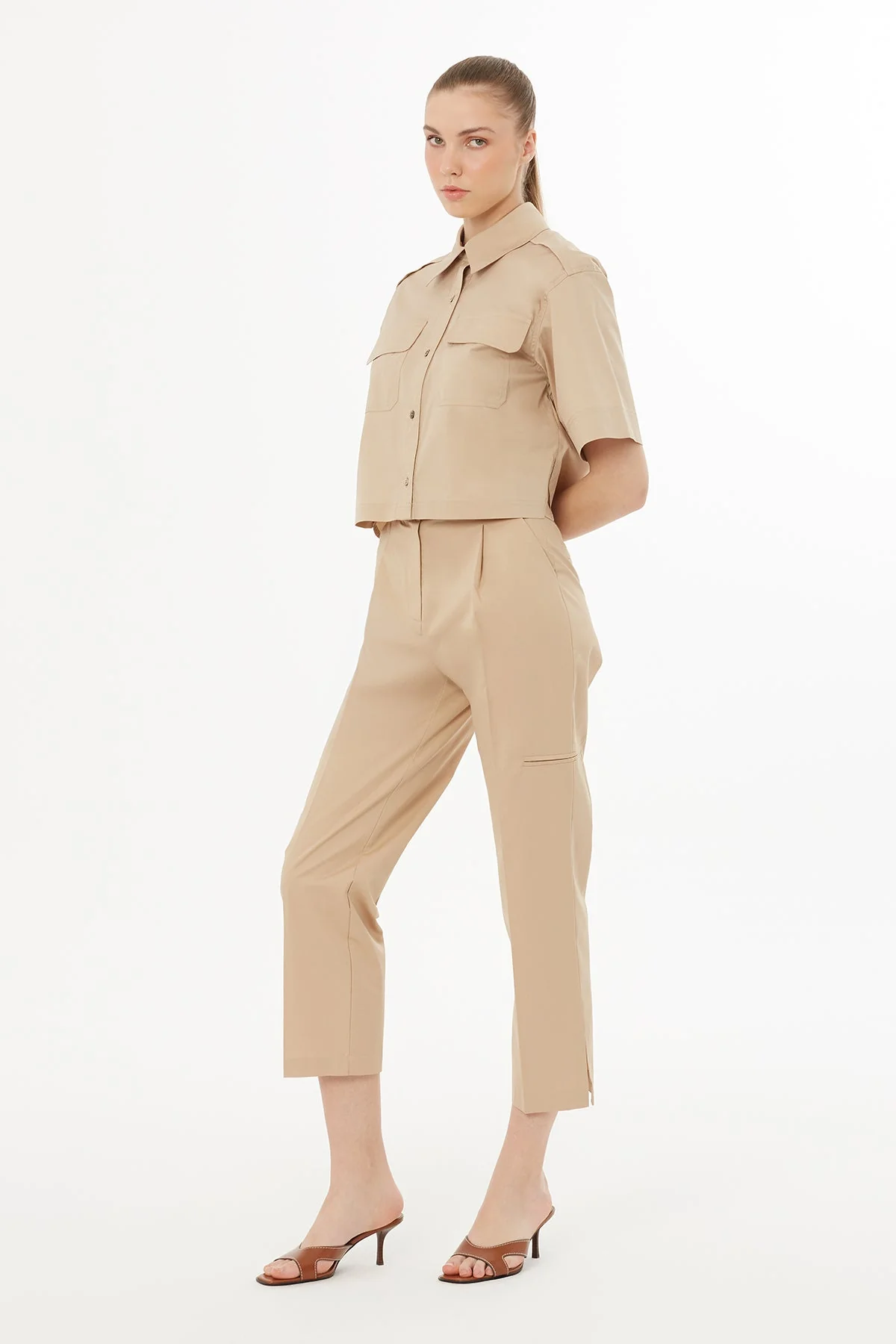 Brown Short Sleeve Shirt - Image 3