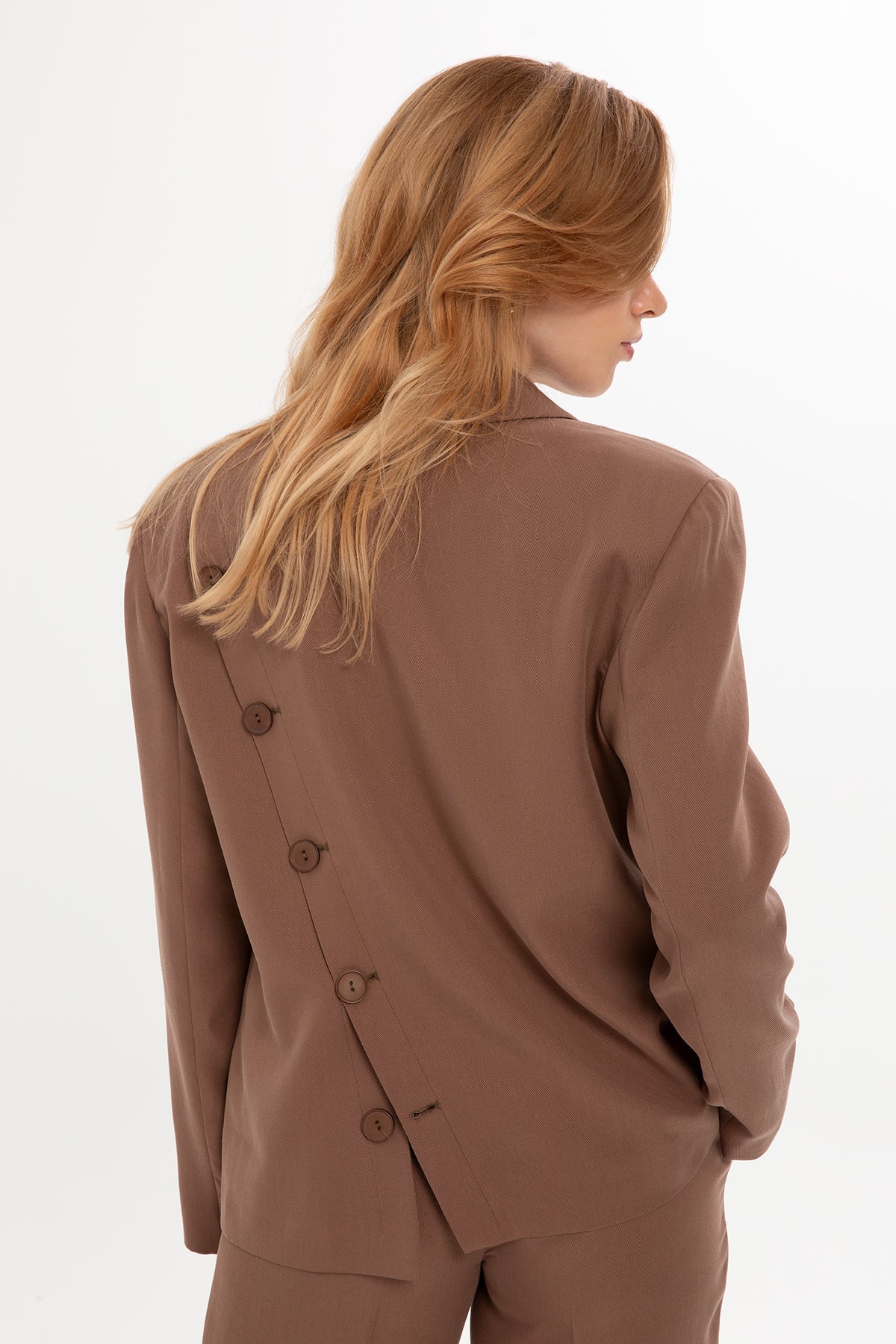 Brown Suit with Button-Back Jacket - Image 4