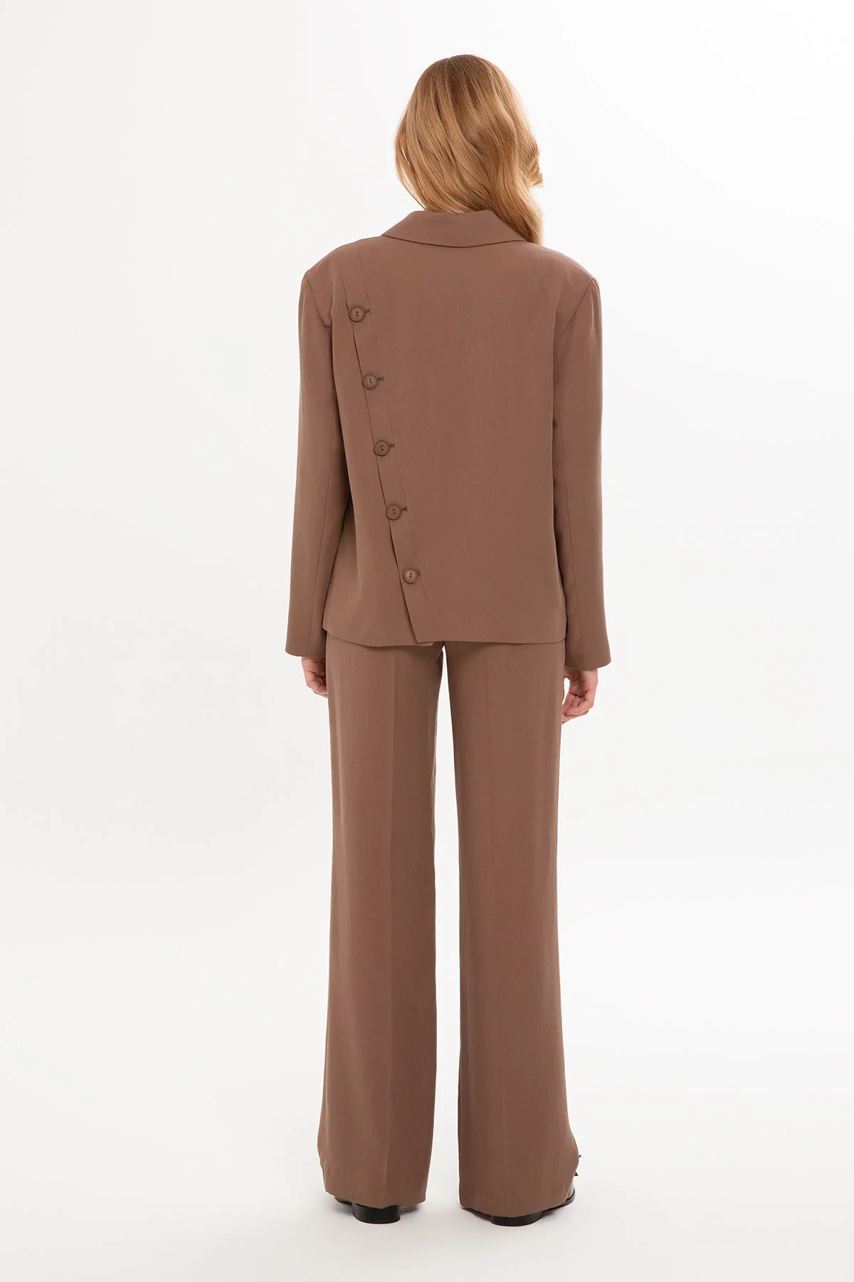 Brown Suit with Button-Back Jacket - Image 5