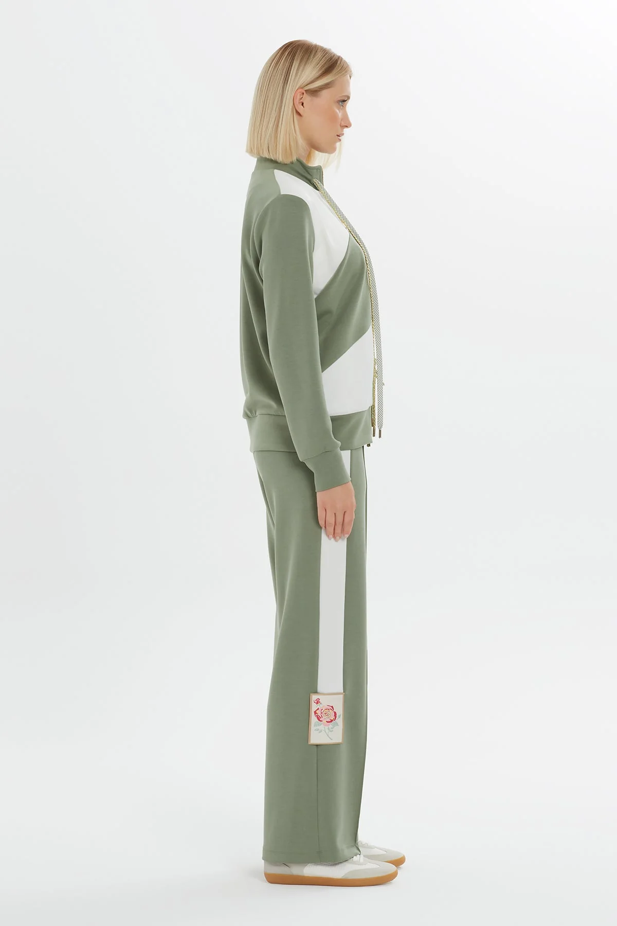 Color-Block Zip Track Top - Image 2