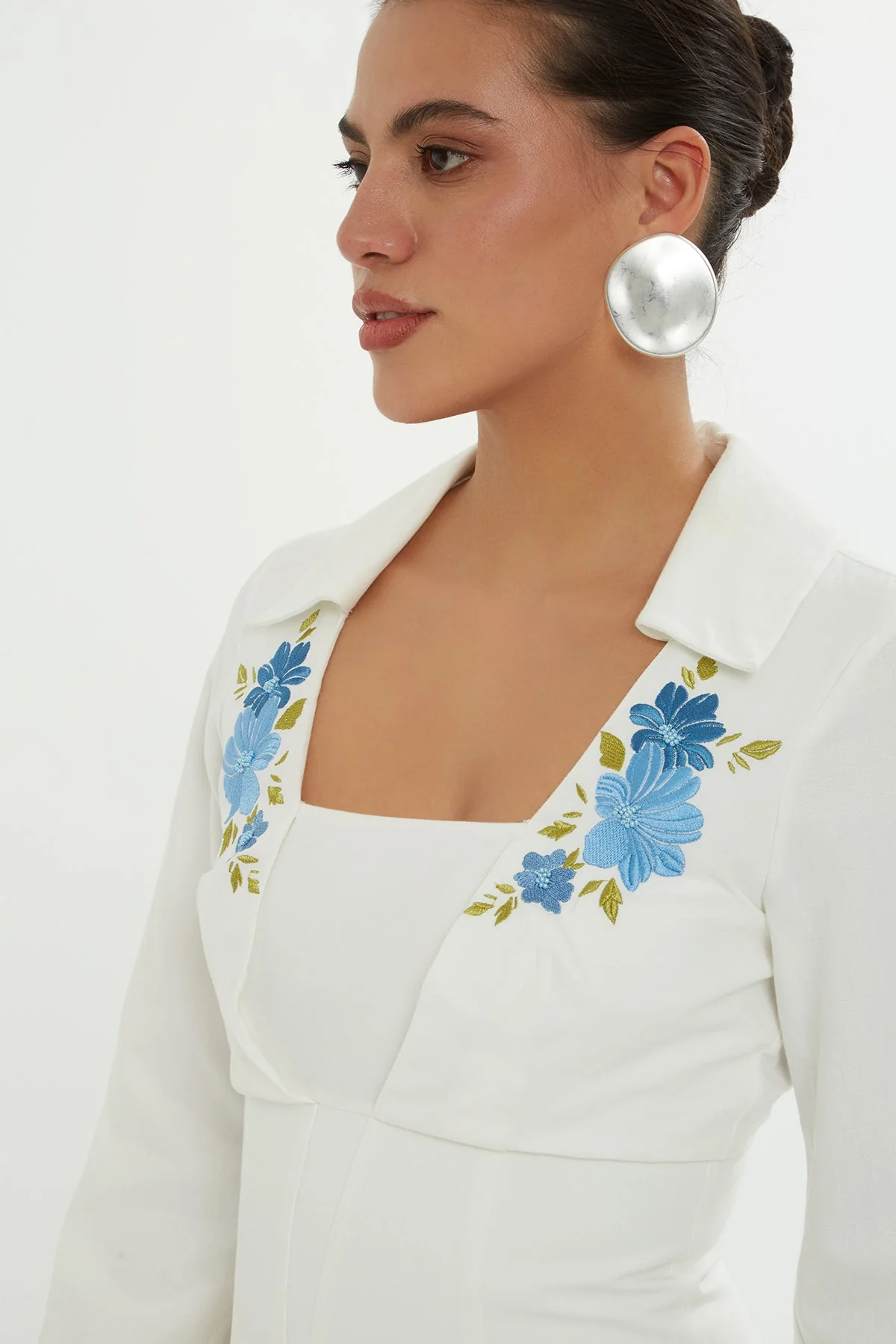 Corset-Style Embroide  Dress