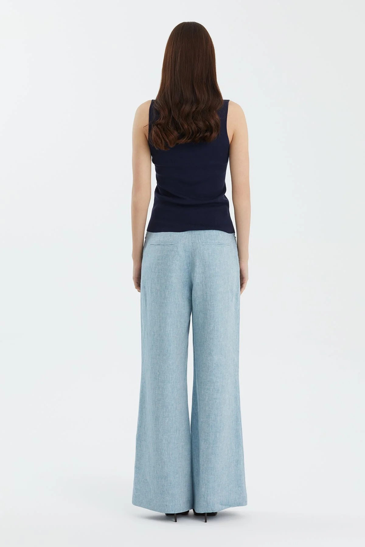 Dark Navy Silk Blend Strap Knit - Image 4