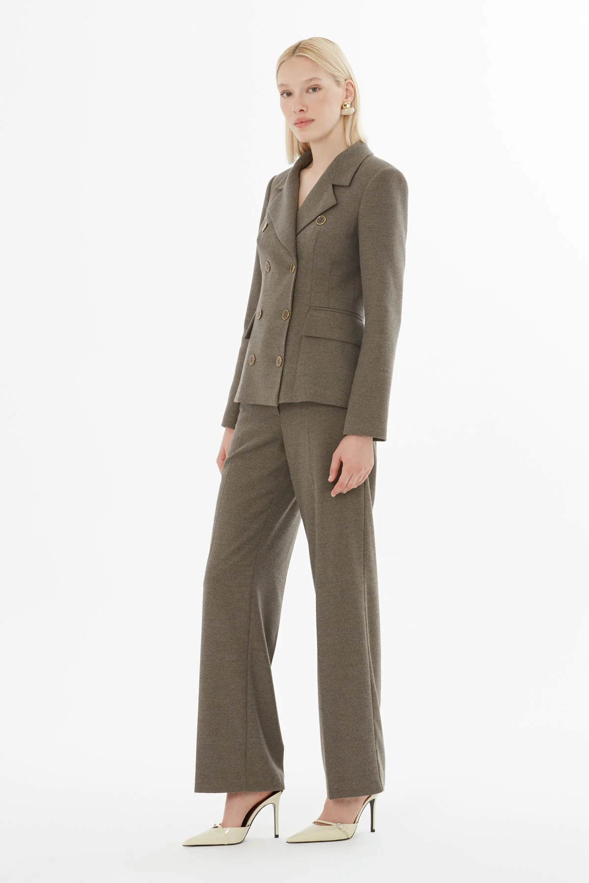 Double-Breasted Blazer and Trousers Set - Image 4