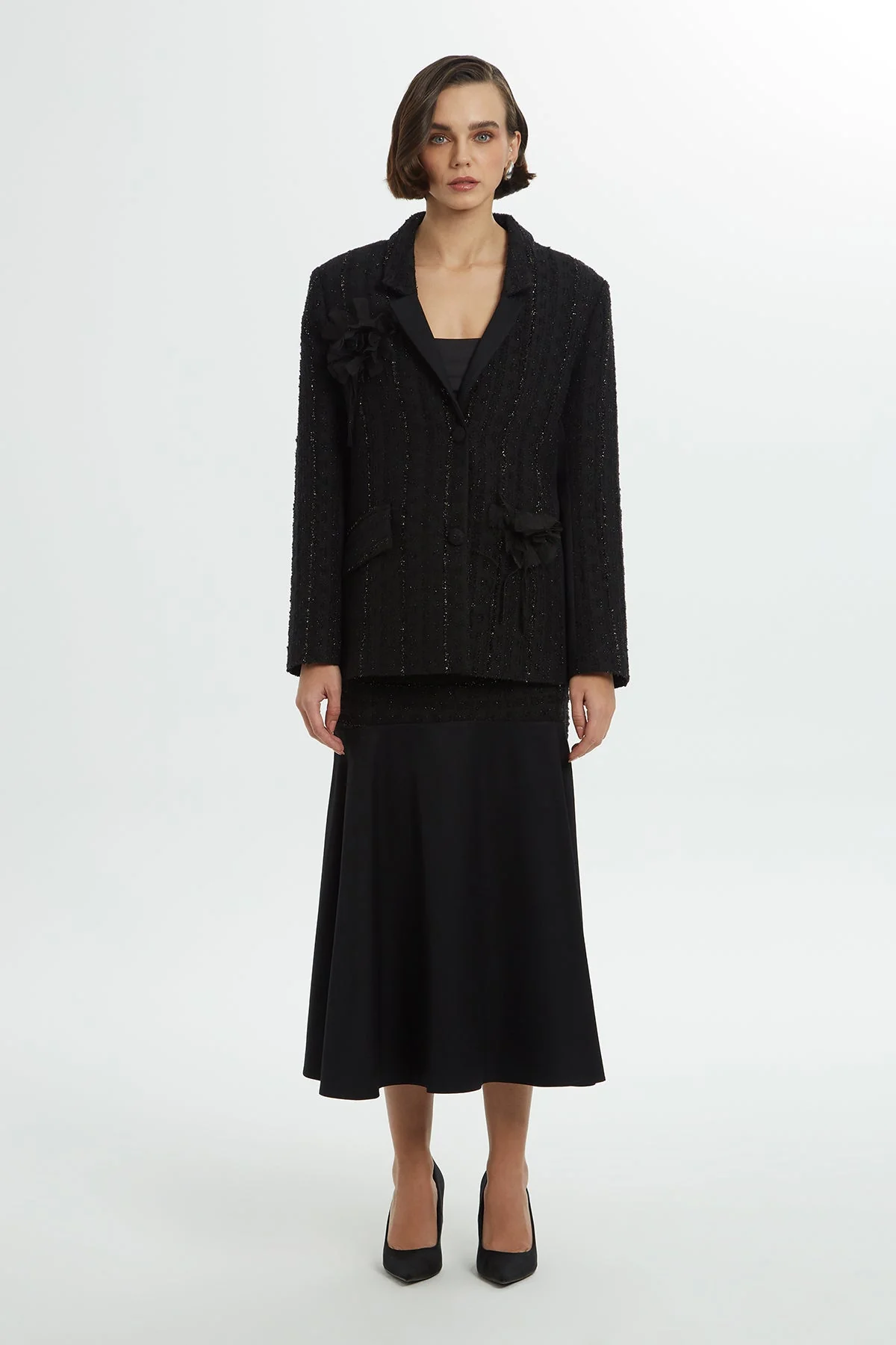 Double-Breasted Tweed Jacket