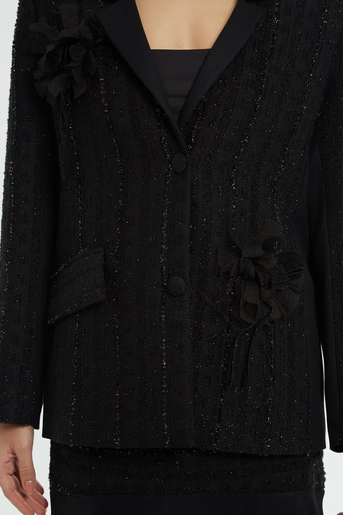 Double-Breasted Tweed Jacket - Image 4