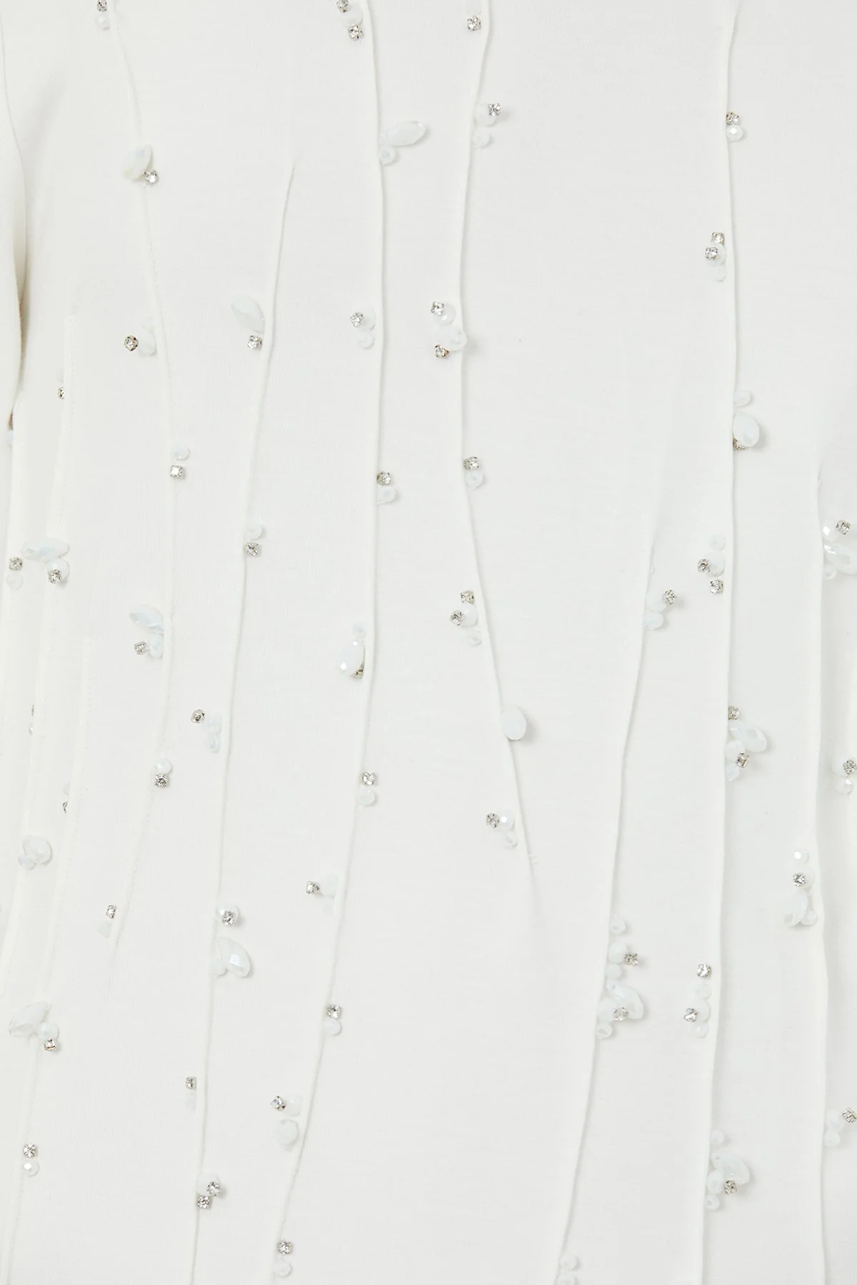 Ecru Embroidered Detail T-Shirt - Image 3