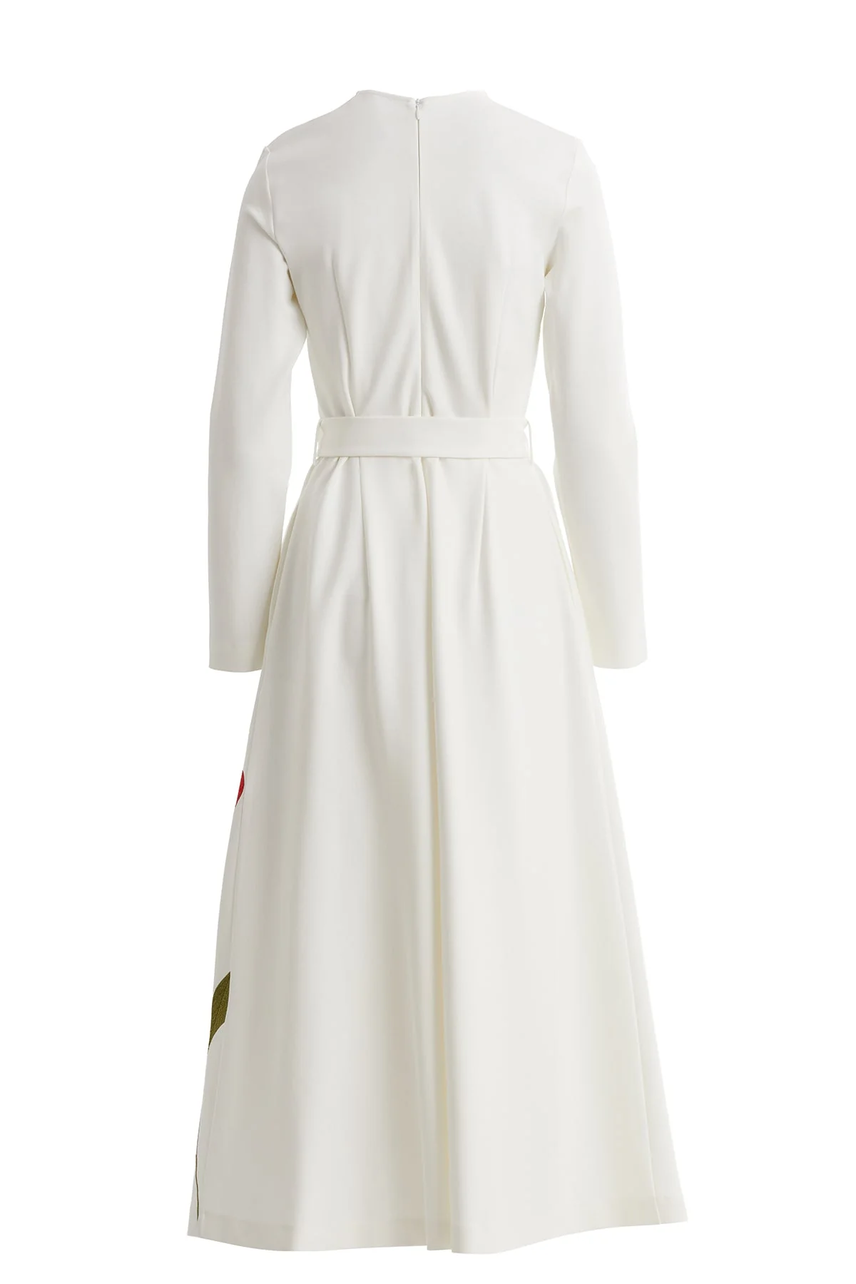 Ecru Embroidered Floral Maxi Dress - Image 3