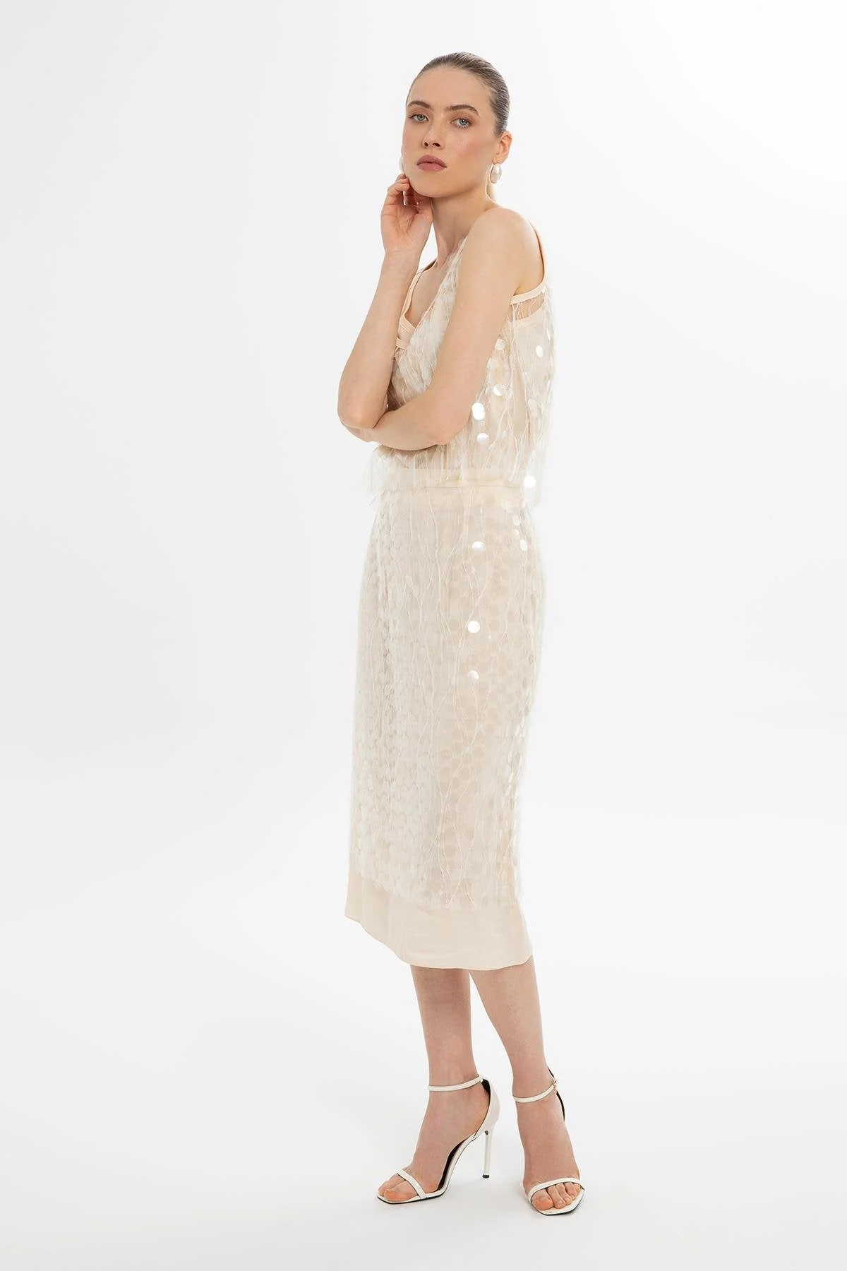 Ecru Glow Finish Blouse - Image 3
