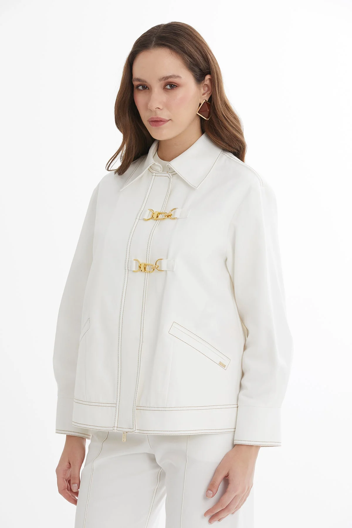 Ecru Gold Accessory Jacket - Image 2