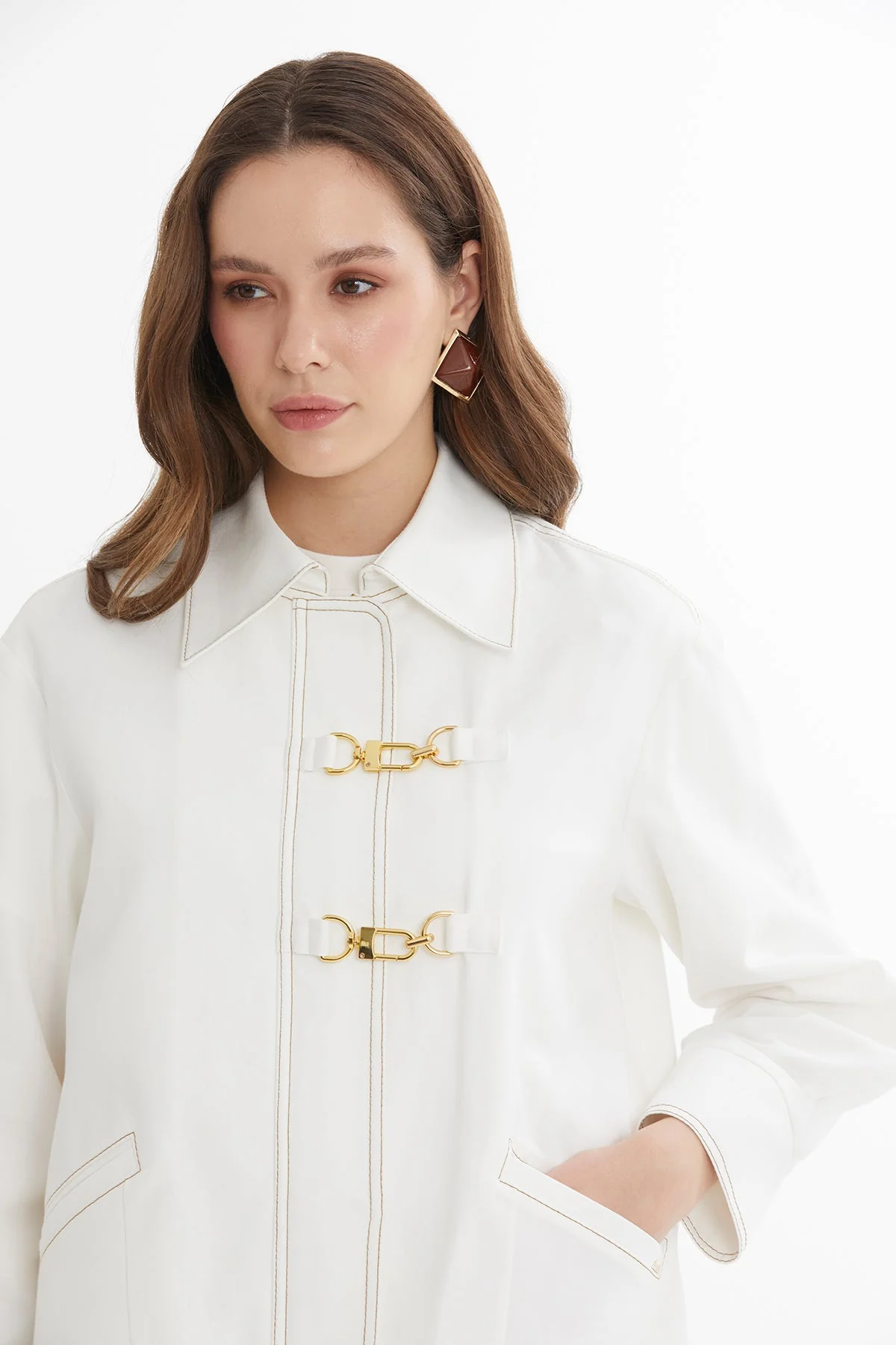 Ecru Gold Accessory Jacket - Image 3