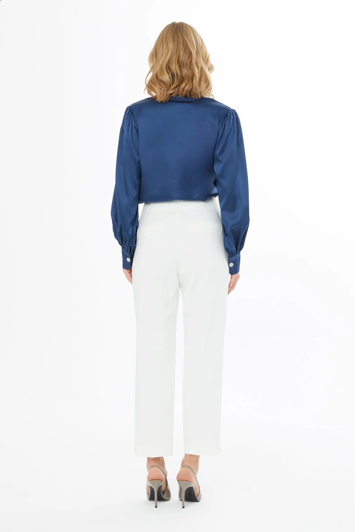 Ecru High-Waist Pants - Image 5