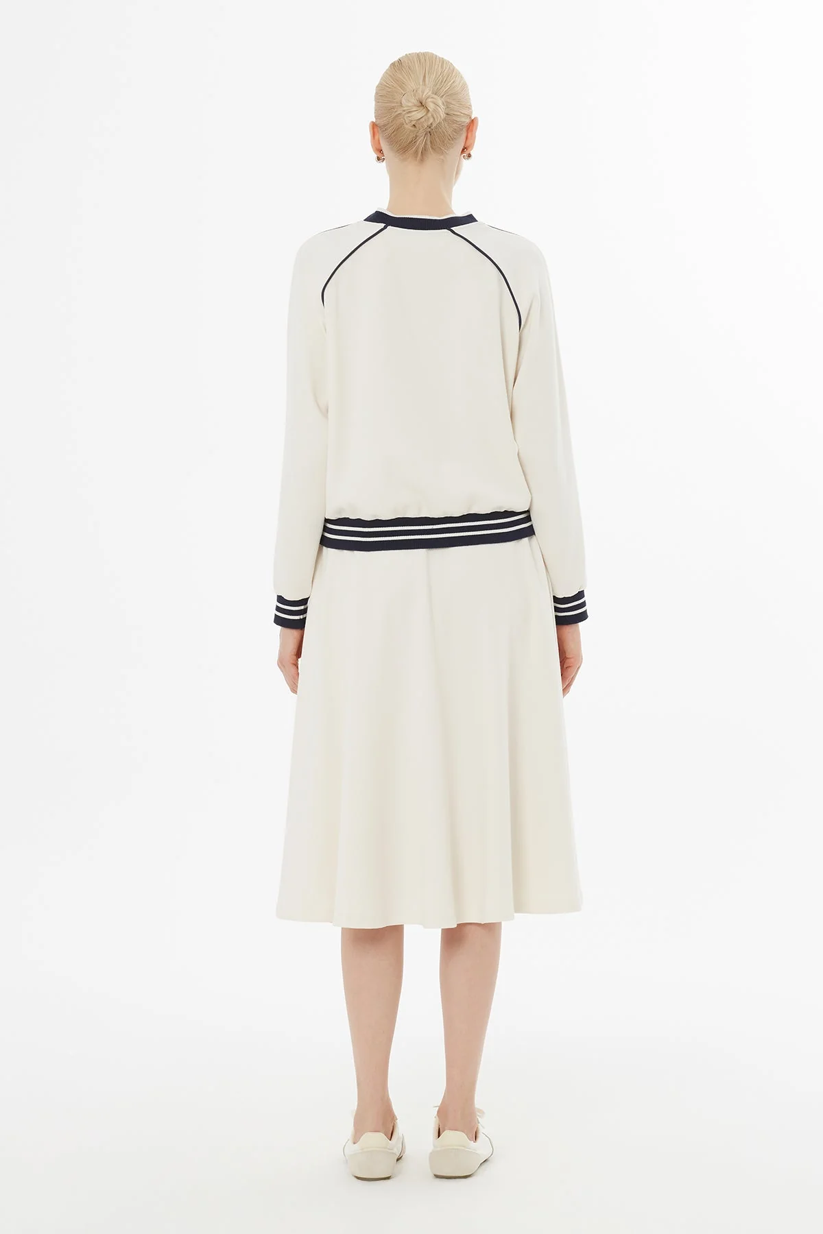 Ecru Logo Set with Midi Skirt - Image 5
