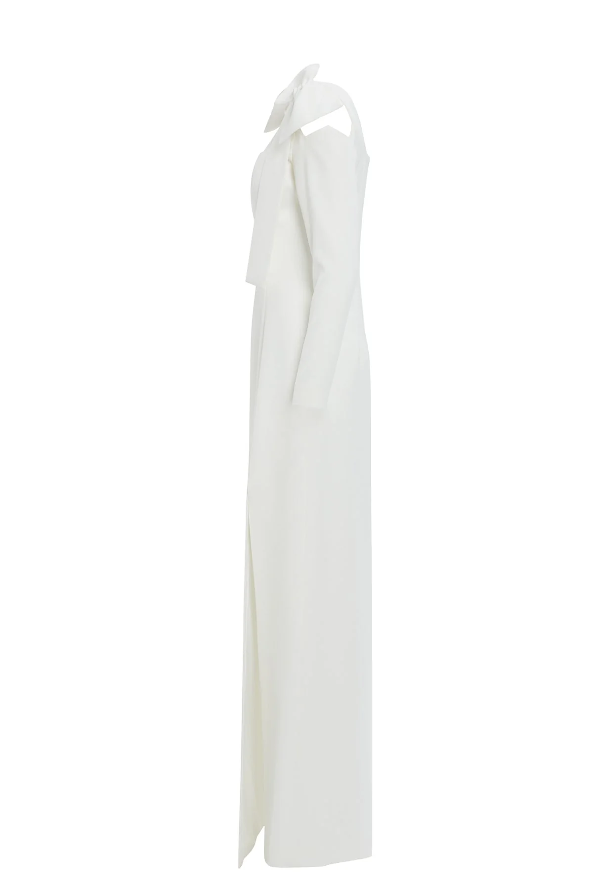 Ecru Maxi Bow Detail Dress - Image 3