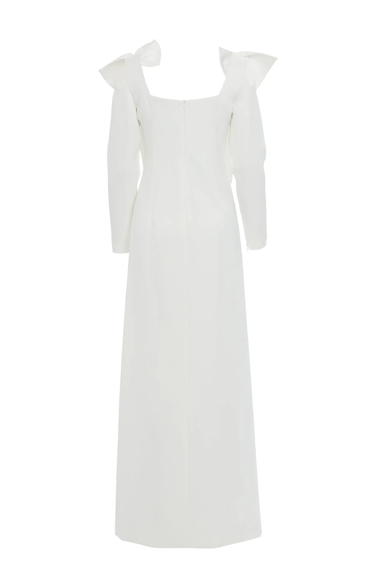 Ecru Maxi Bow Detail Dress - Image 4