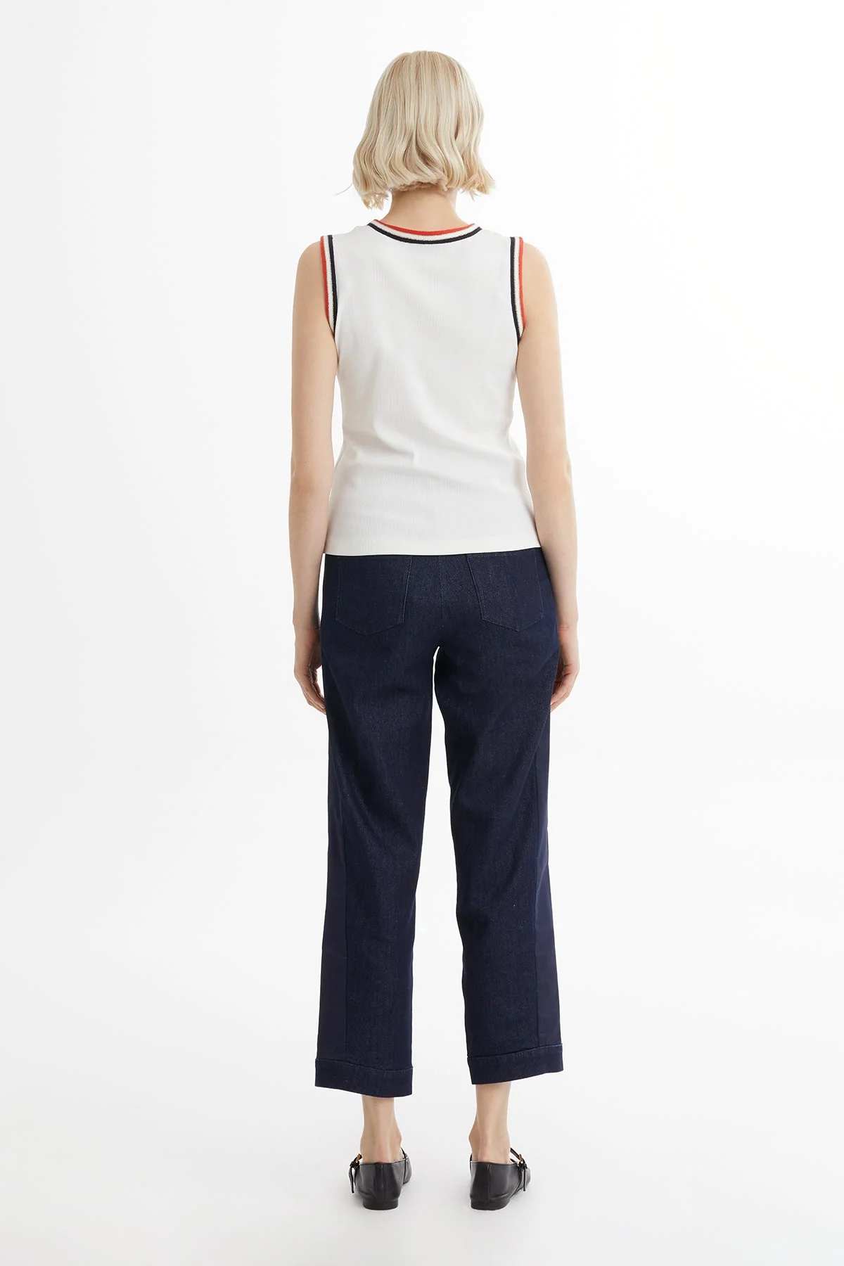 Ecru Metal Accent Detail Blouse - Image 4
