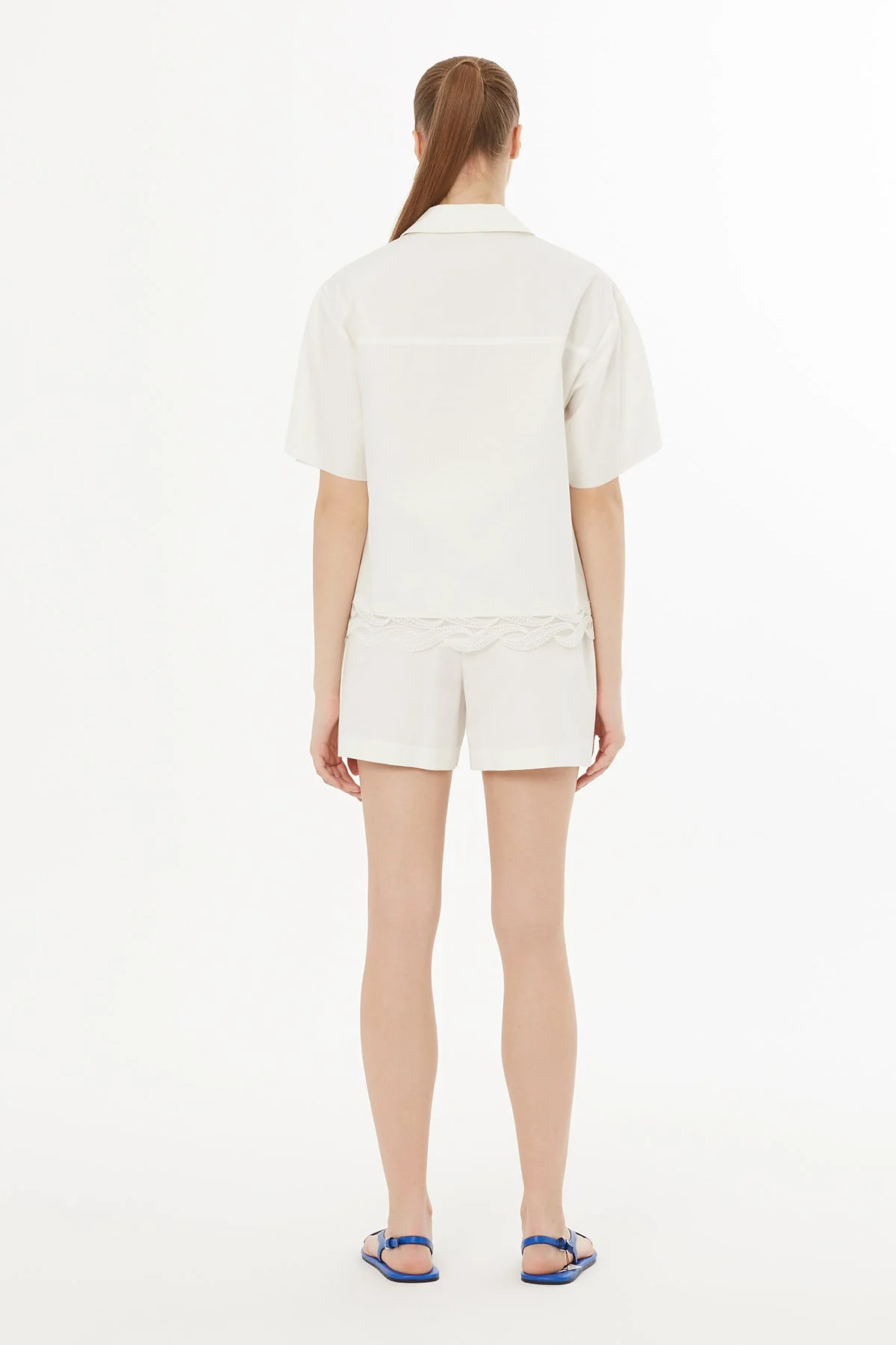 Ecru Pocket Detail Short-Sleeve Shirt - Image 5