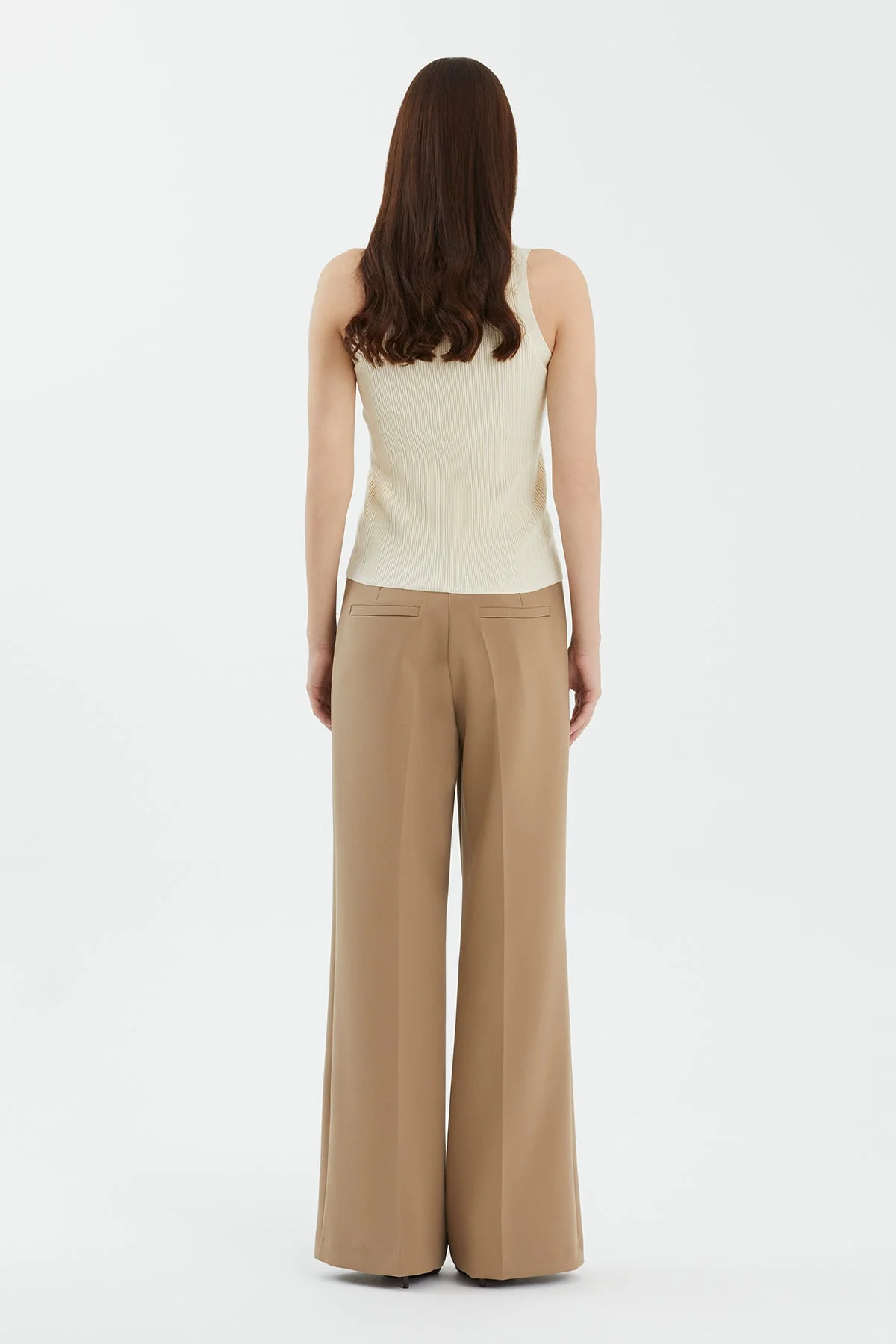 Ecru Silk-Blend Knit Top - Image 4