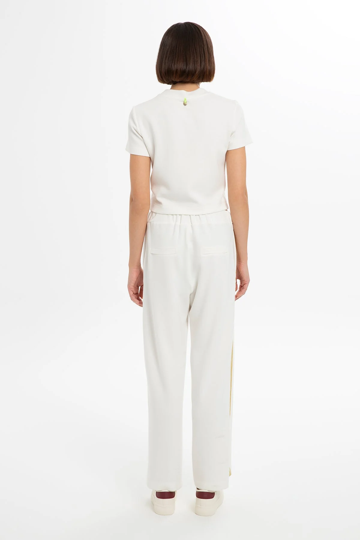 Ecru Straight-Leg Sweatpants - Image 4