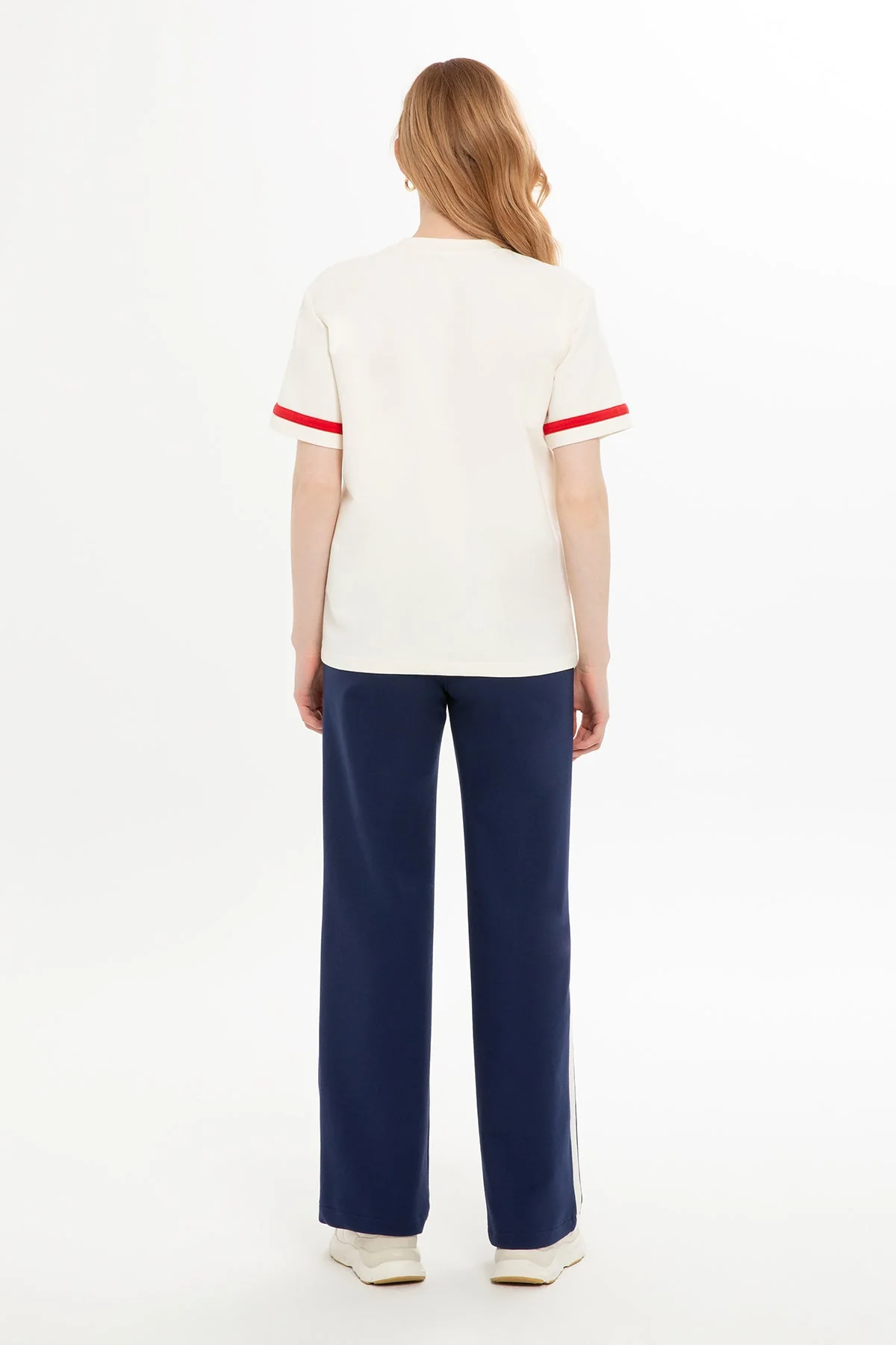 Ecru Stripe-Detail Tracksuit - Image 3