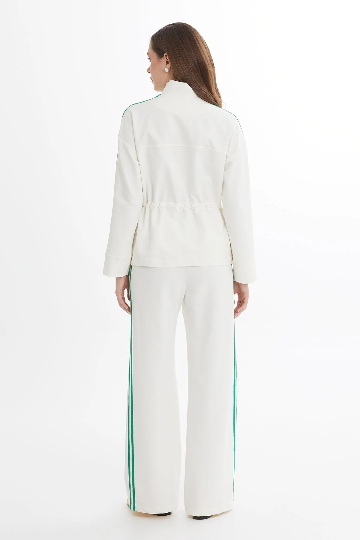 Ecru Trim Detail Sweat Set - Image 4