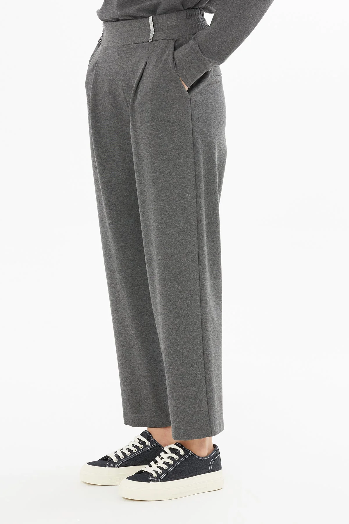 Elastic Hem Tracksuit with Embroidery Detail - Image 3