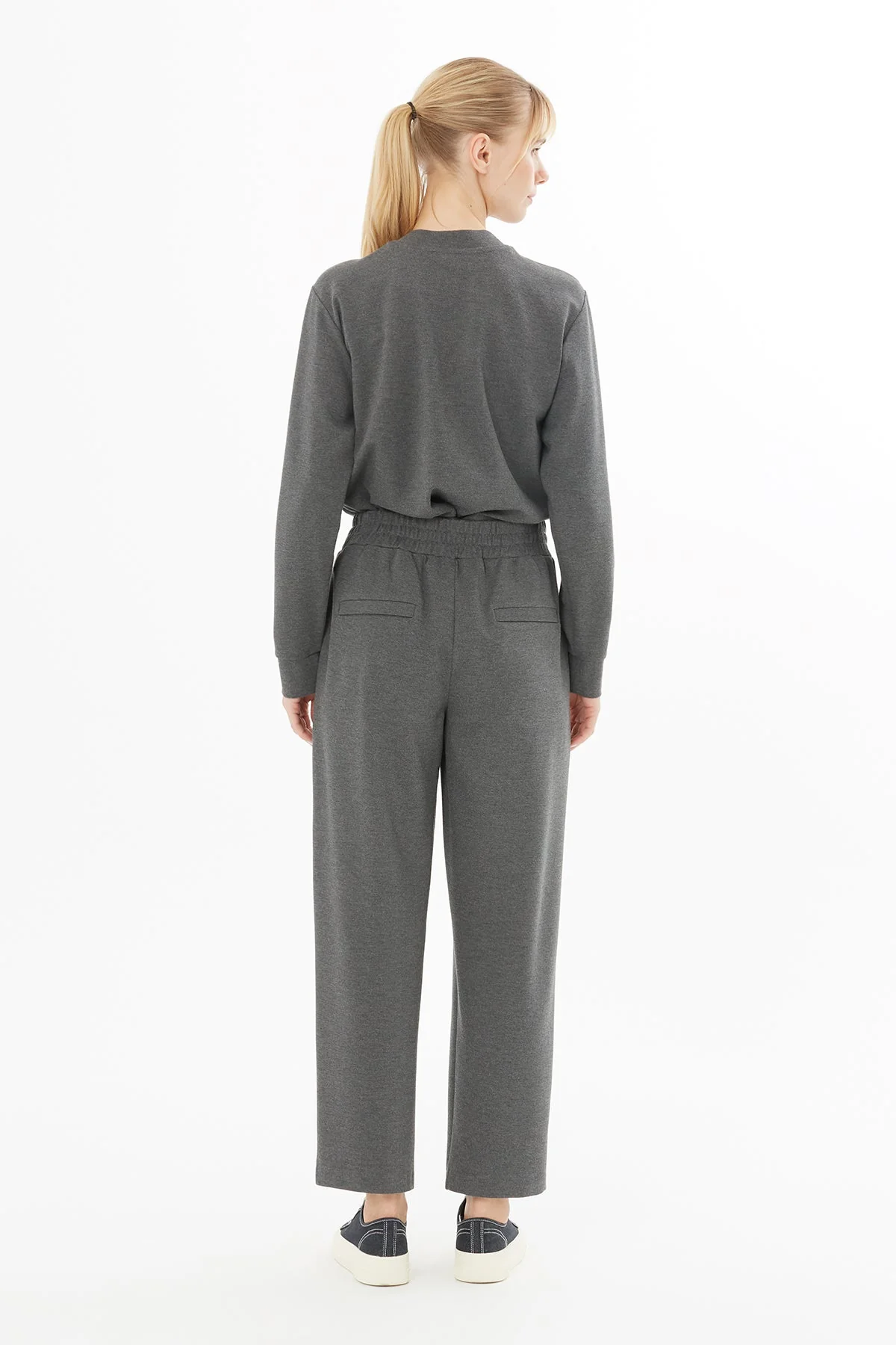 Elastic Hem Tracksuit with Embroidery Detail - Image 4
