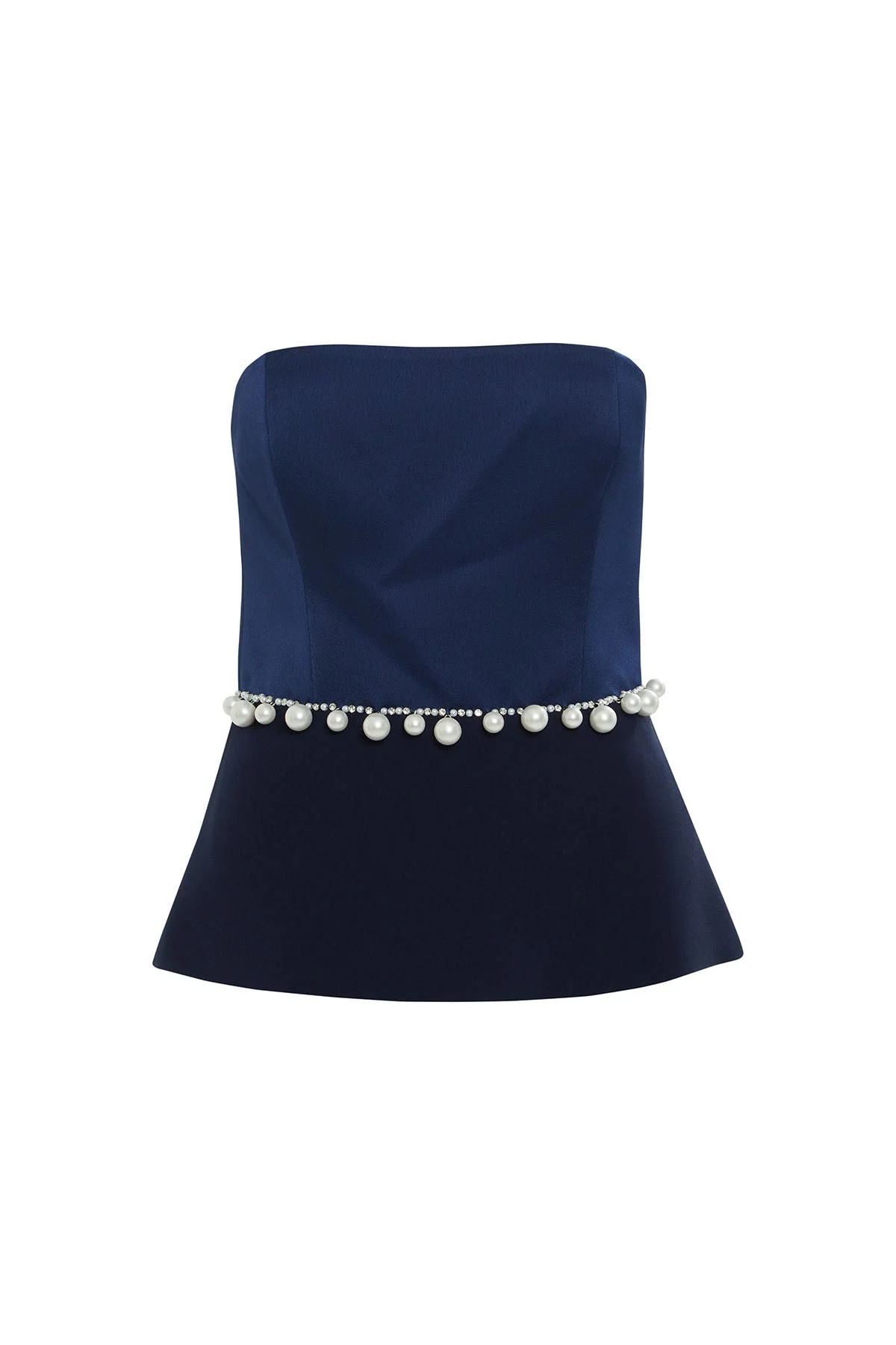 Embroide  Strapless Blouse