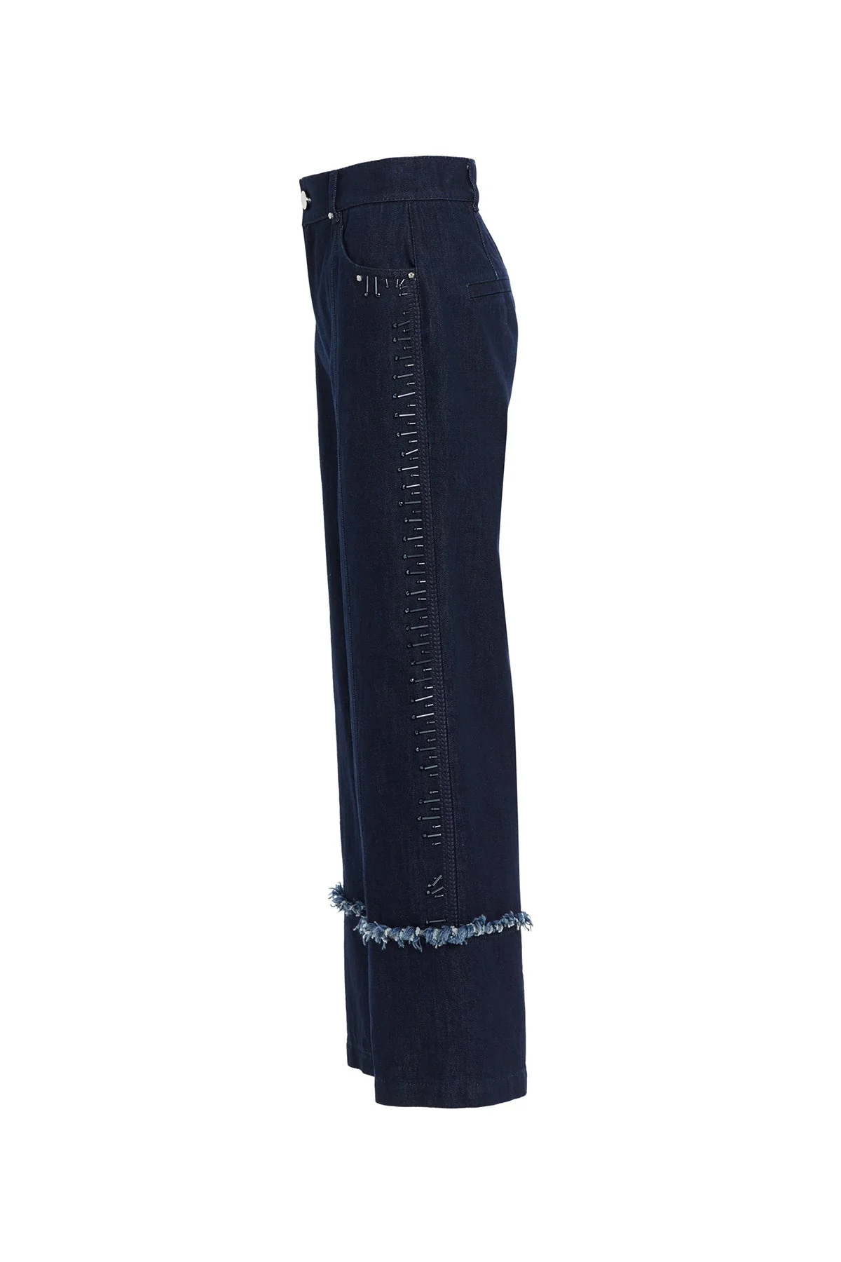 Embroidered Wide-Leg Jeans - Image 7