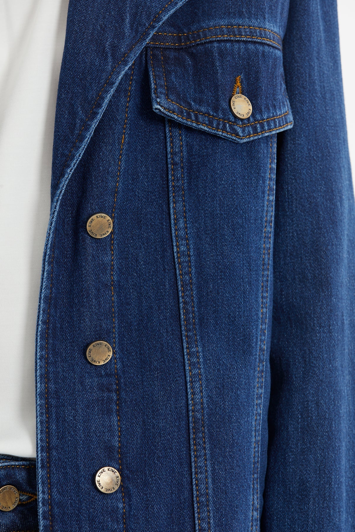 Epaulet Oversize Denim Jacket - Image 3