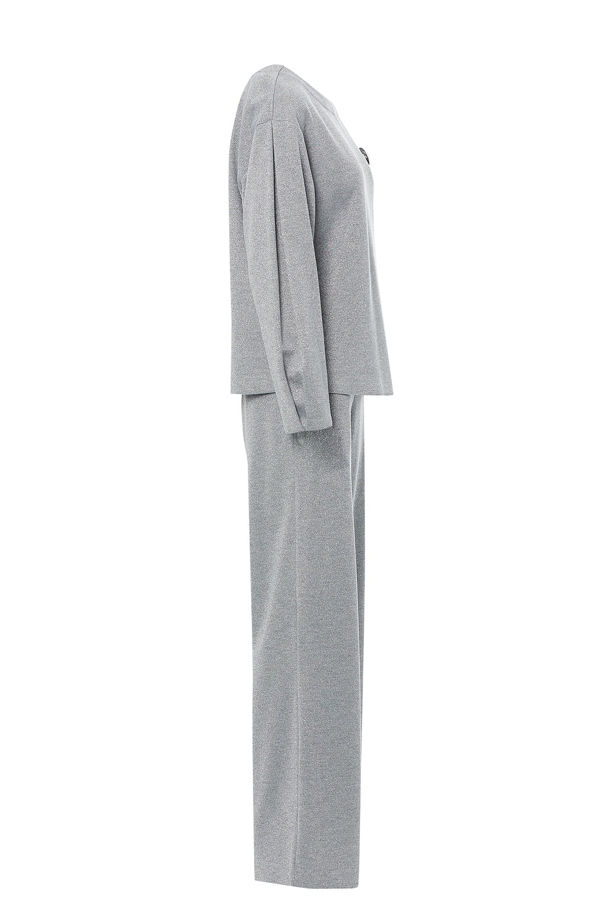 Gray Set with Brooch Detail - Image 2