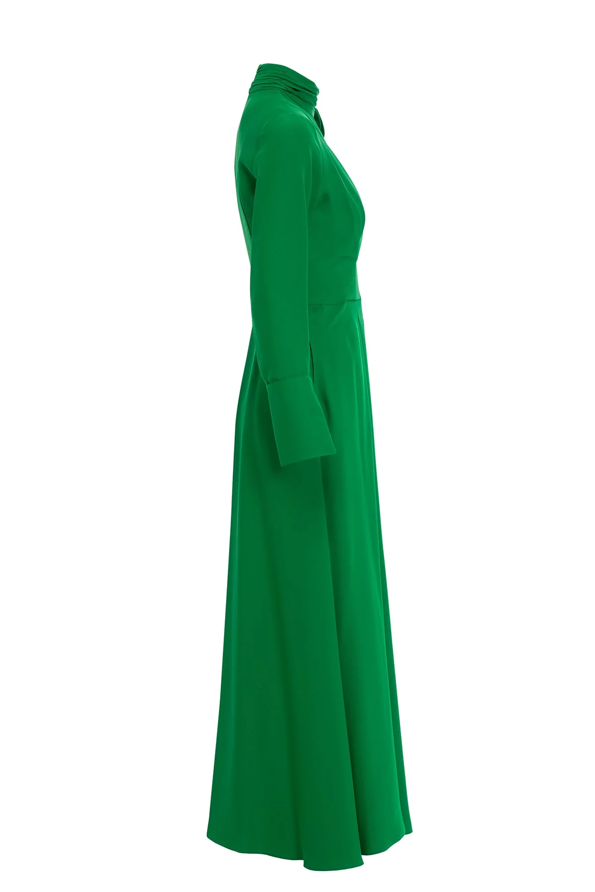 Green Brooch Detail Dress - Image 2