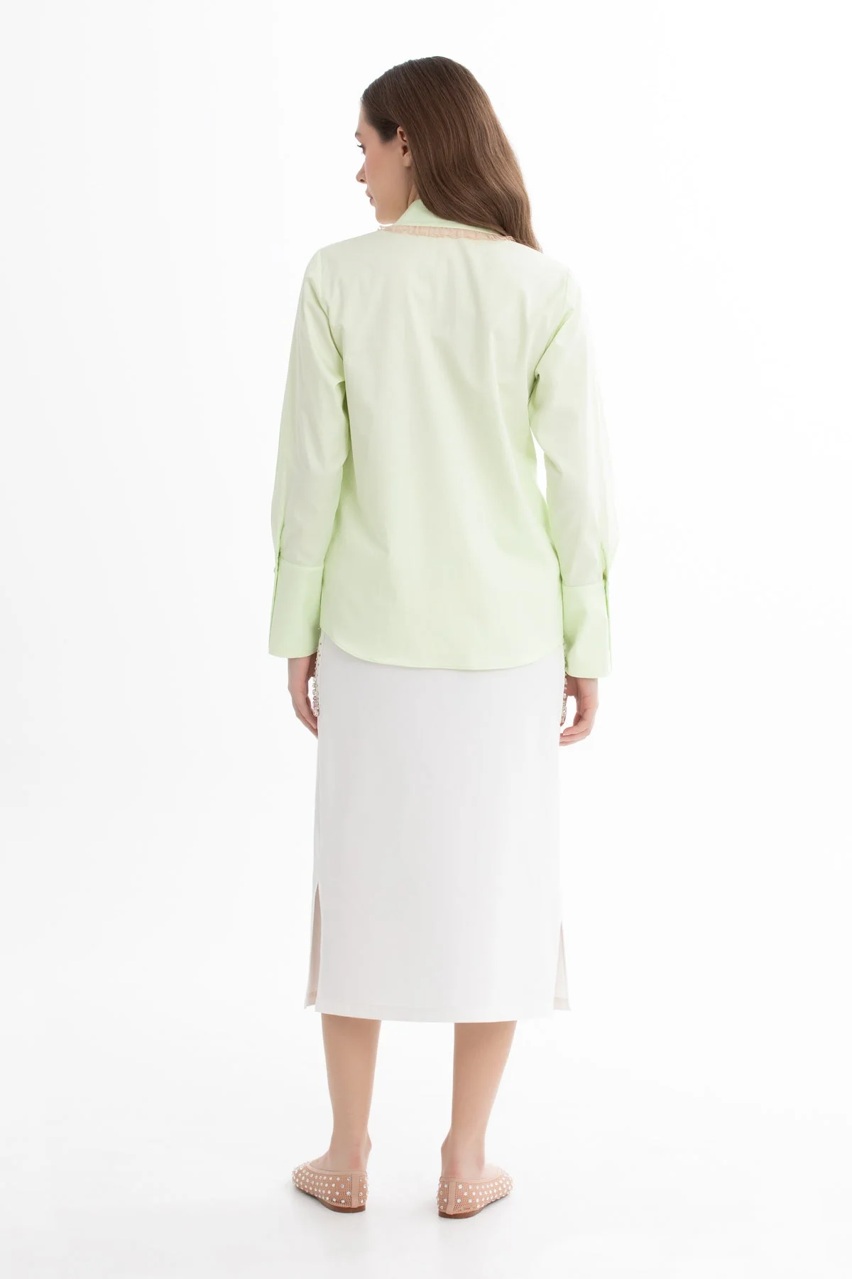Green Embroidered Shirt - Image 5