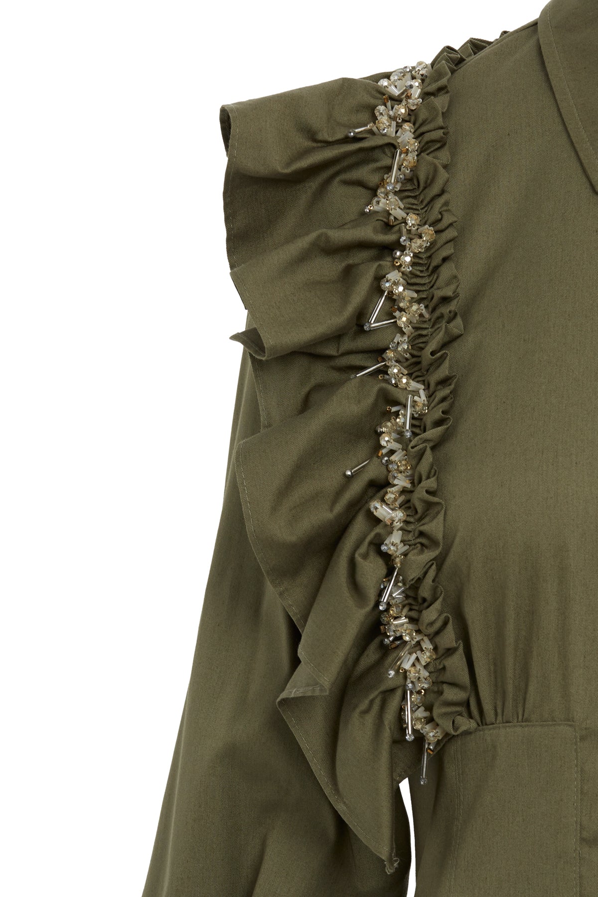 Green Pleated Midi Dress - Image 2