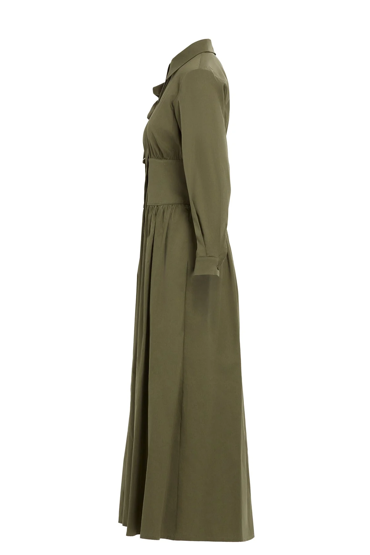 Green Pleated Midi Dress - Image 3