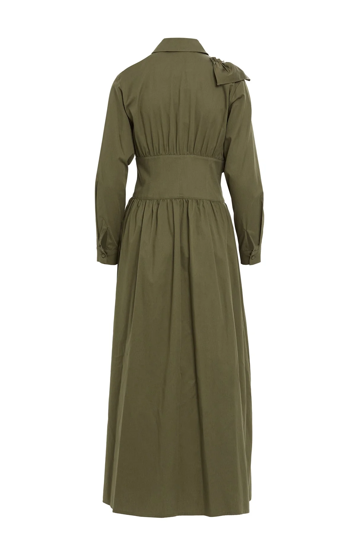 Green Pleated Midi Dress - Image 4