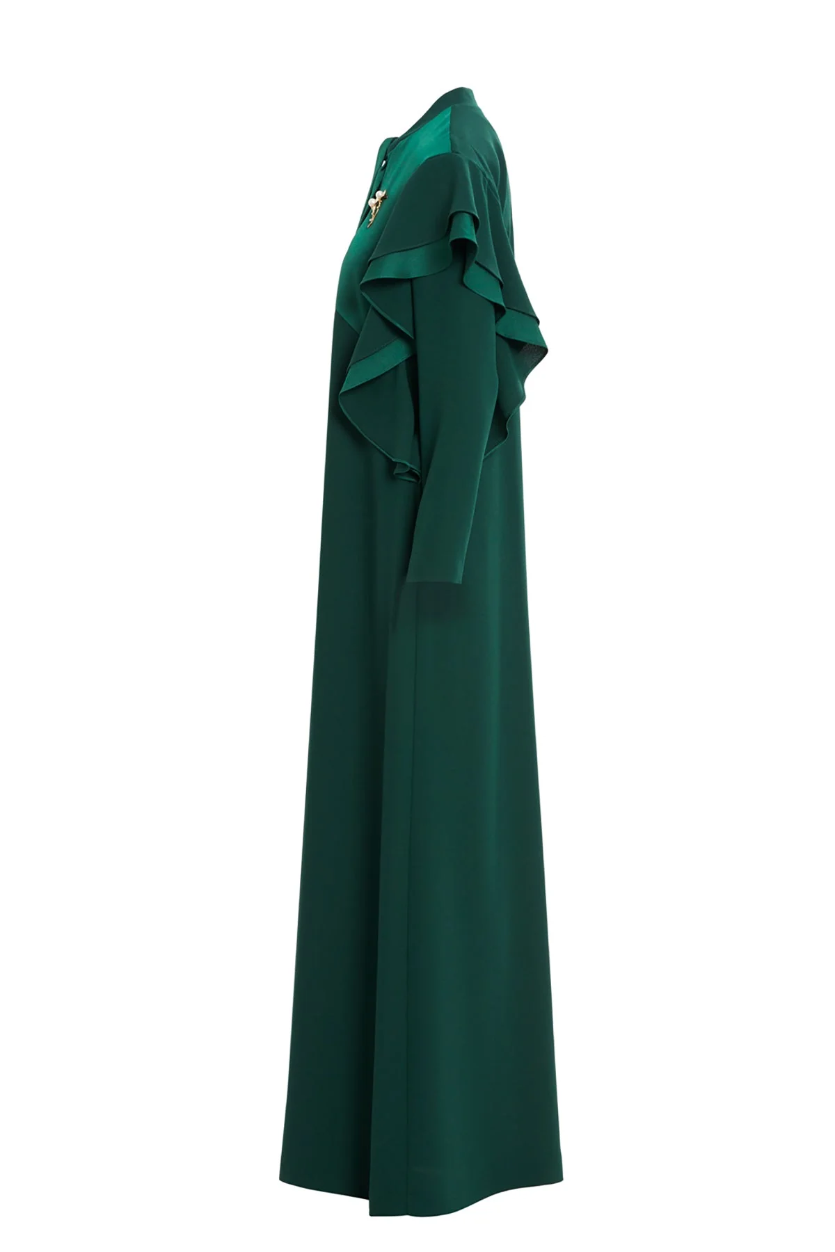 Green Tie-Detail Long Dress - Image 2
