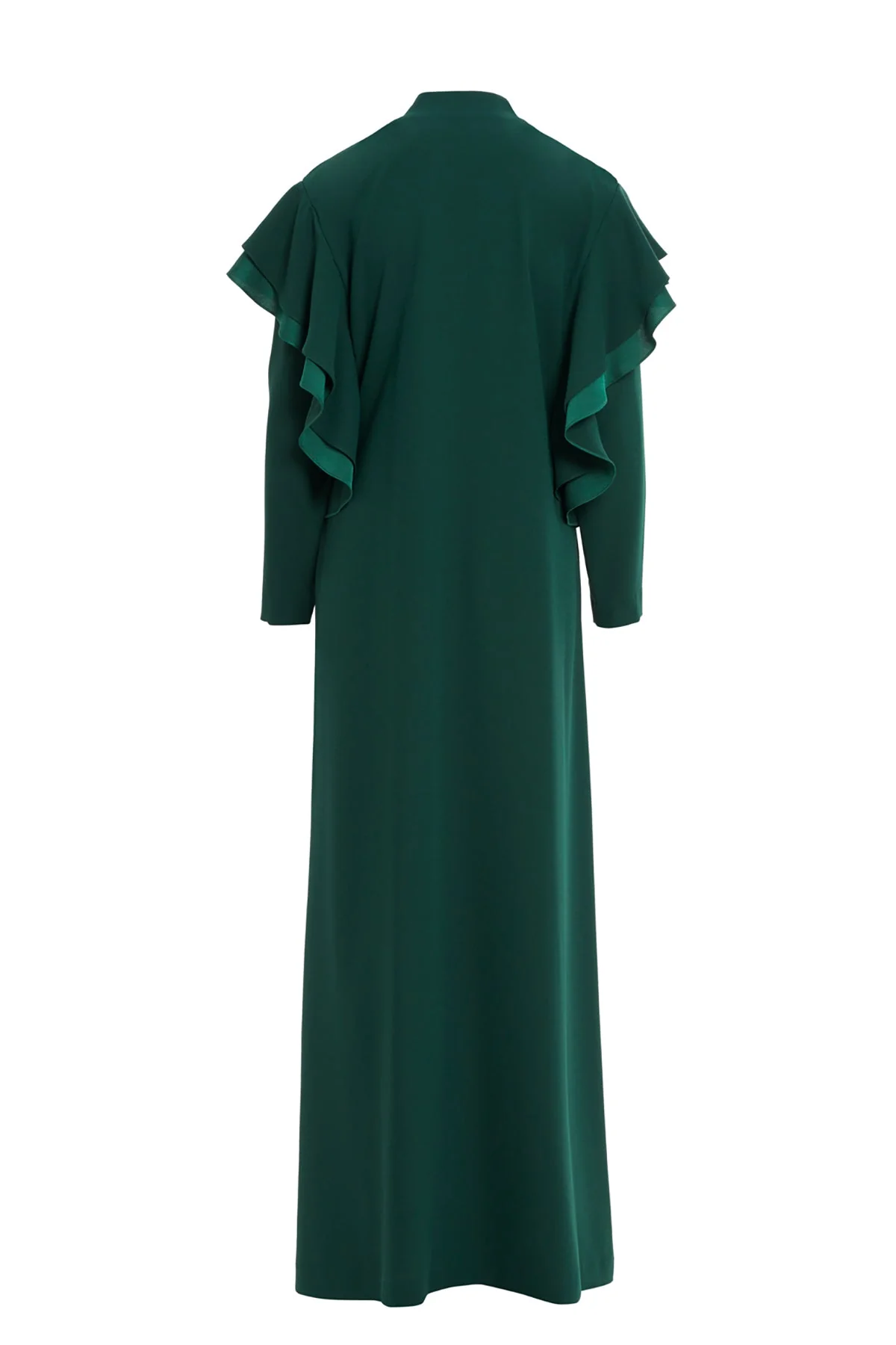 Green Tie-Detail Long Dress - Image 3