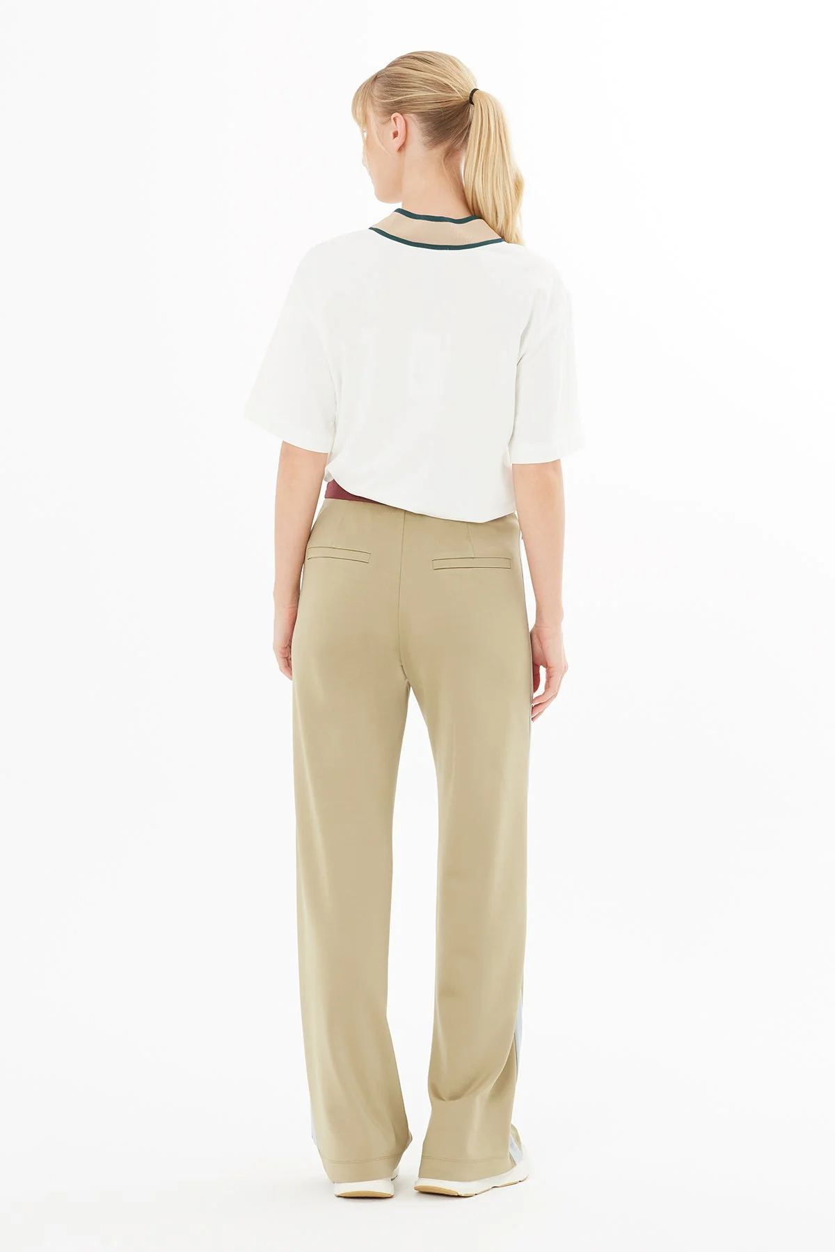 Green Wide-Leg Sweatpants - Image 4