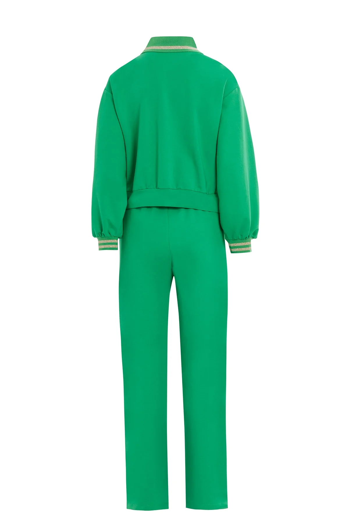 Green Zip-Detail Tracksuit - Image 3